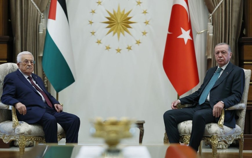 Erdoğan, Filistin Devlet Başkanı Mahmud Abbas ile bir araya geldi