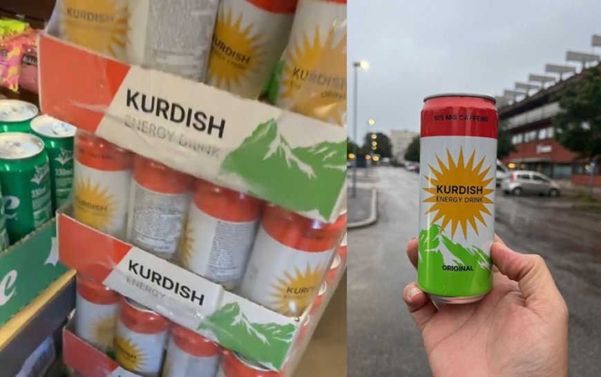 İsveç - Kürdistan bayraklı ‘Kurdish Energy Drink’ piyasaya çıktı