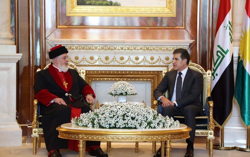 Neçirvan Barzani, Asuri Doğu Kilisesi Patriği’ni kabul etti