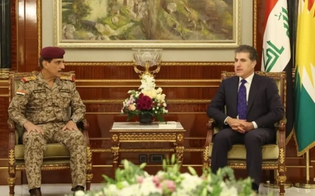 Neçirvan Barzani, Irak’ın üst düzey askeri yetkilileriyle bir araya geldi