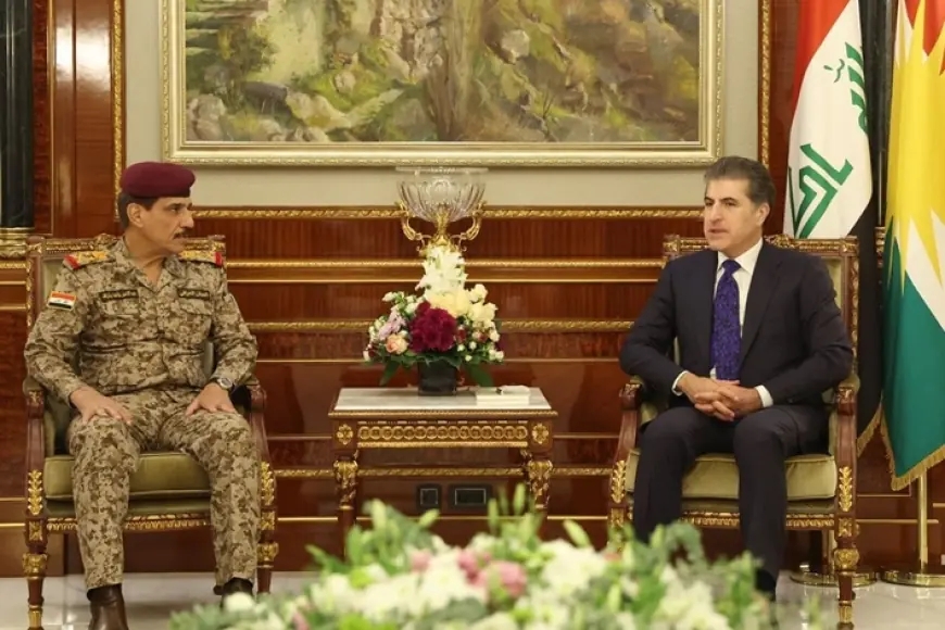 Neçirvan Barzani, Irak’ın üst düzey askeri yetkilileriyle bir araya geldi