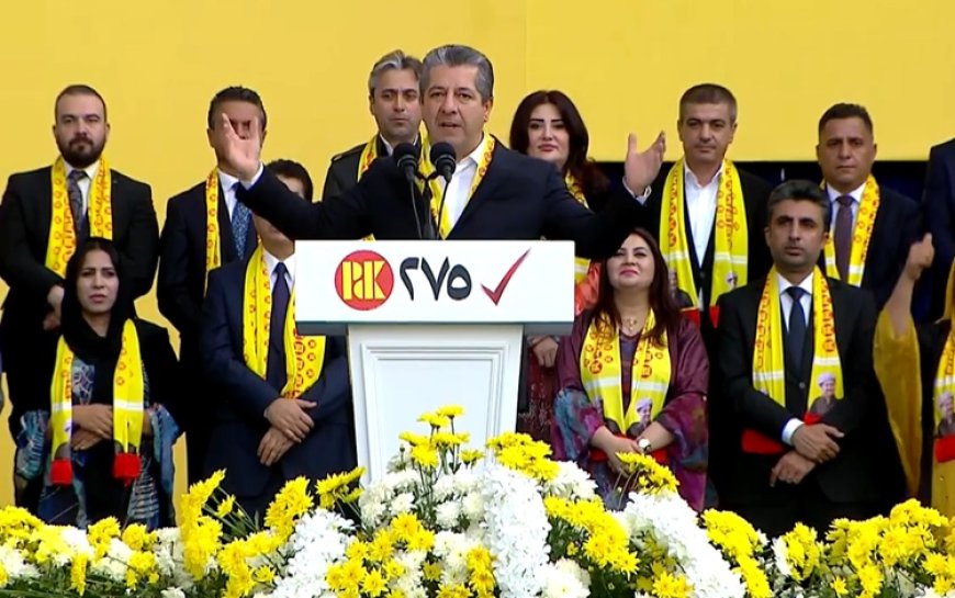 Başbakan Mesrur Barzani Zaho'da konuştu: ‘KDP demek Kürdistan demektir’