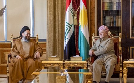 Başkan Barzani Irak Ulusal Hikmet Hareketi lideri Ammar el-Hekim ile görüştü