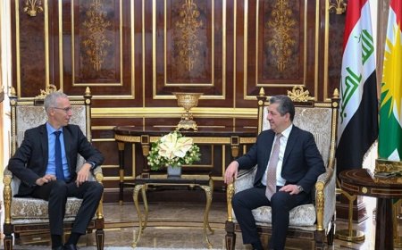 Mesrur Barzani, Almanya’nın yeni Irak Büyükelçisi ile görüştü
