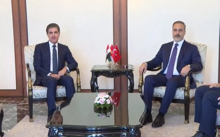 Neçirvan Barzani Ankara’da: İlk görüşme Hakan Fidan’la
