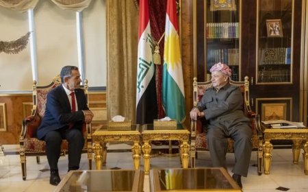 Başkan Mesud Barzani, Şırnak Valisi Ekici'yi kabul etti