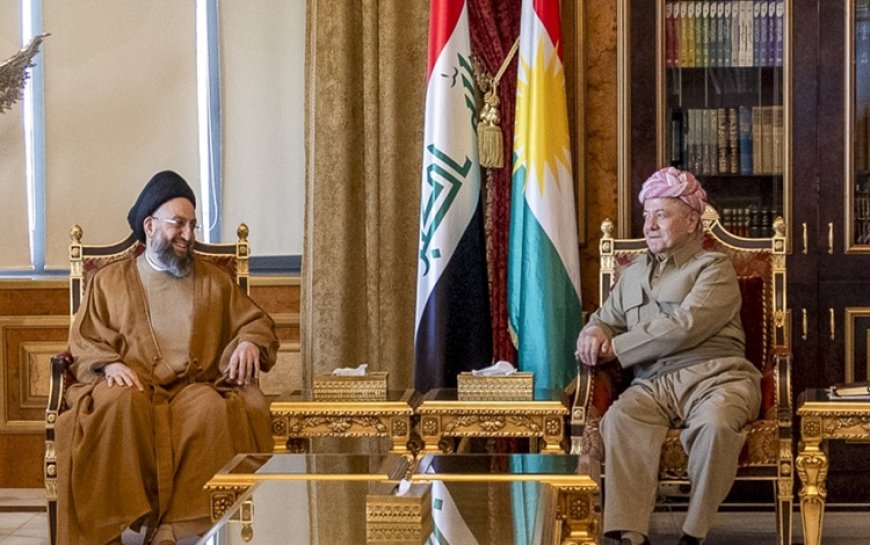 Başkan Barzani Irak Ulusal Hikmet Hareketi lideri Ammar el-Hekim ile görüştü