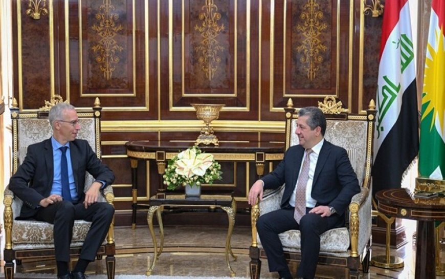 Mesrur Barzani, Almanya’nın yeni Irak Büyükelçisi ile görüştü