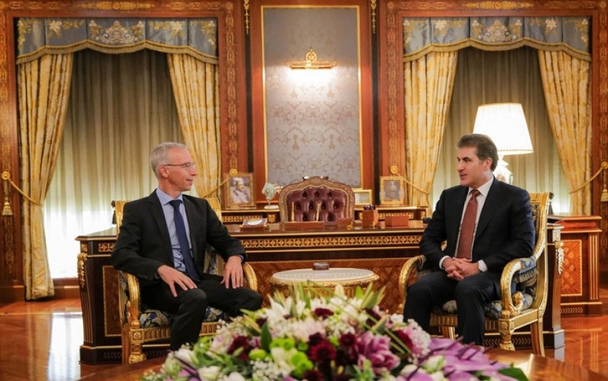Neçirvan Barzani, Almanya’nın yeni Bağdat Büyükelçisini kabul etti