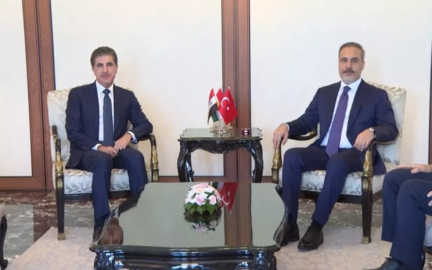 Neçirvan Barzani Ankara’da: İlk görüşme Hakan Fidan’la