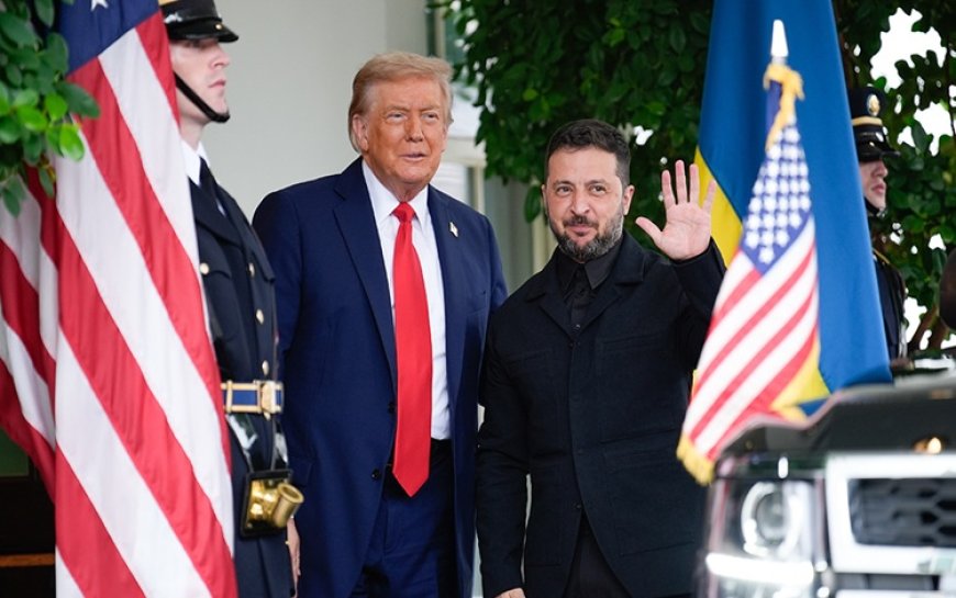 Zelenskiy ile bir araya gelen Trump: Savaş bitsin istiyoruz
