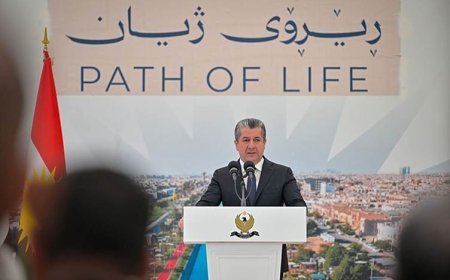 Mesrur Barzani, Erbil’de 'Yaşam Yolu' projesinin temelini attı