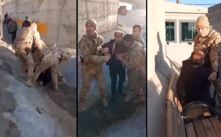 Vekil, görüntüleri paylaştı: Van’da askerlerden vatandaşa eziyet!