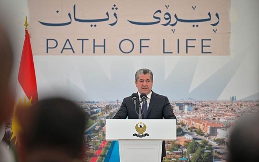 Mesrur Barzani, Erbil’de 'Yaşam Yolu' projesinin temelini attı