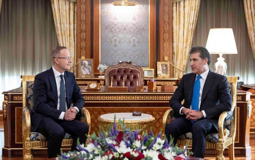 Başkan Neçirvan Barzani, Finlandiya’nın Irak’taki yeni Büyükelçisini kabul etti