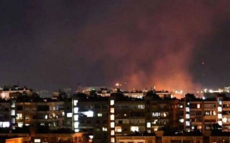 Suriye'nin başkenti Şam'a füzeli saldırı