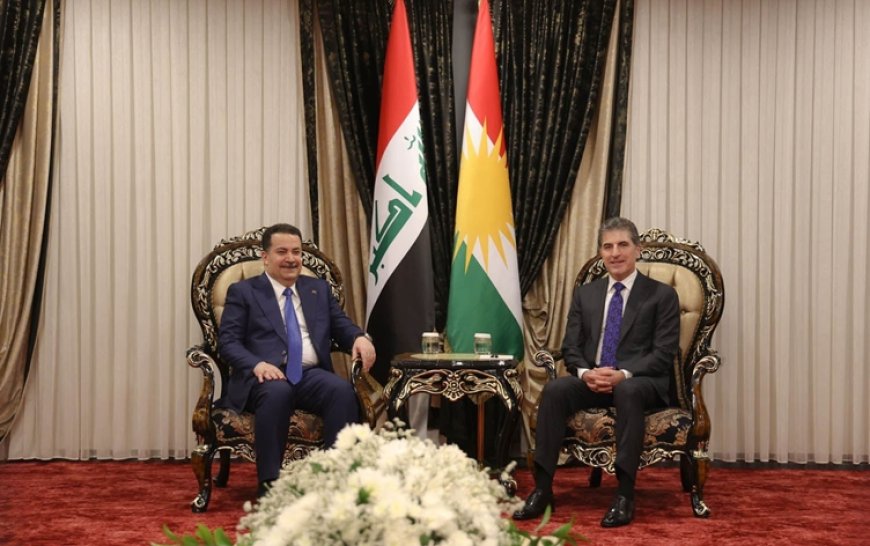 Başkan Neçirvan Barzani ve Irak Başbakanı Sudani, Duhok'ta görüştü