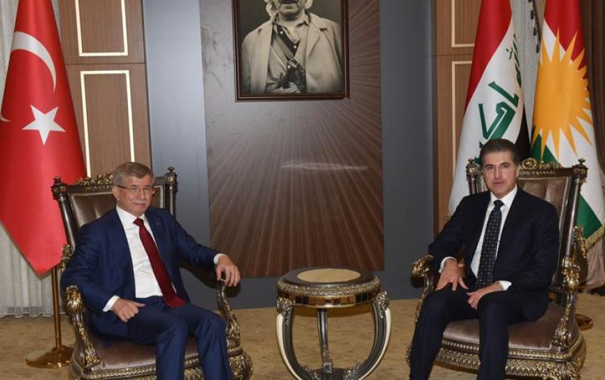 Neçirvan Barzani ile Davutoğlu bir araya geldi: Neler görüşüldü?