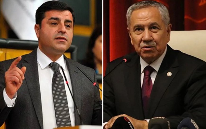 Demirtaş'tan Bülent Arınç'ın iddialarına tepki! Buradan başı dik çıkarım