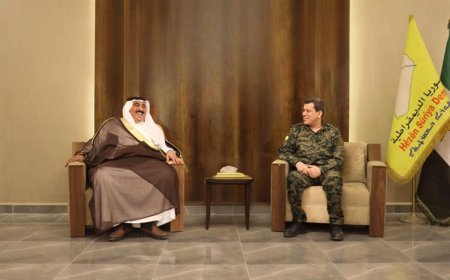 Mazlum Abdi, Şammar aşireti lideri ile görüştü