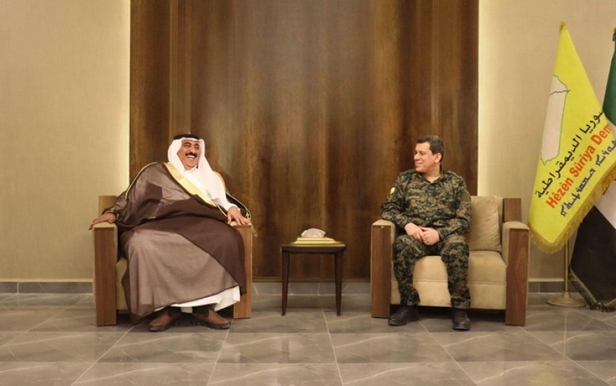 Mazlum Abdi, Şammar aşireti lideri ile görüştü