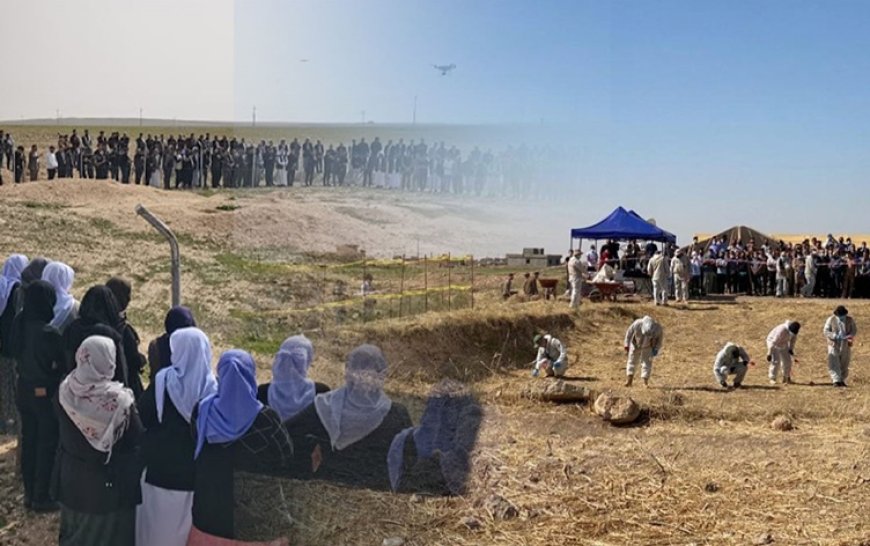 Şengal’de Ezidi Kürtlere ait yeni toplu mezar tespit edildi