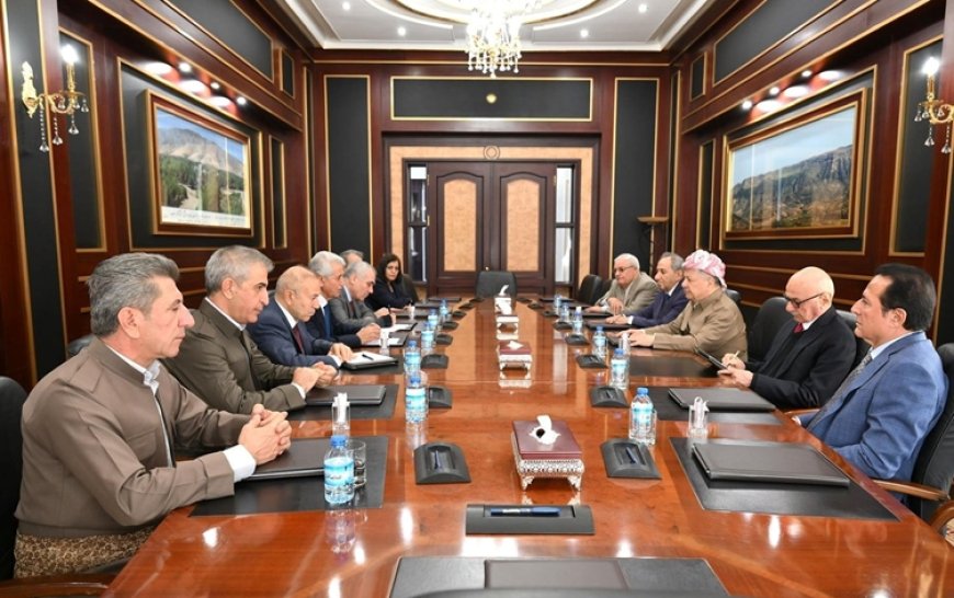Başkan Barzani, PDK-S heyetini kabul etti: 'Suriye’de Kürtlerin birliğine' vurgu