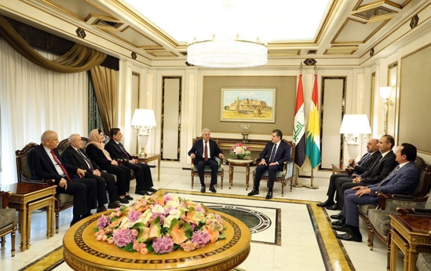 ENKS heyetini kabul eden Başkan Neçirvan Barzani’den ‘Kürt birliği’ vurgusu