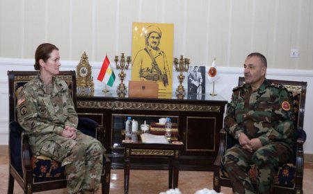 ABD'li askeri yetkili Albay Bagley ve Sihad Barzani, bölgedeki tehditleri görüştü