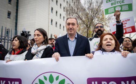 DEM Parti'den TBMM önünde 'bütçe' protestosu
