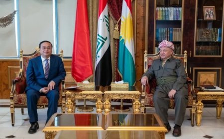 Başkan Barzani, Çin Komünist Partisi’nden bir heyeti kabul etti