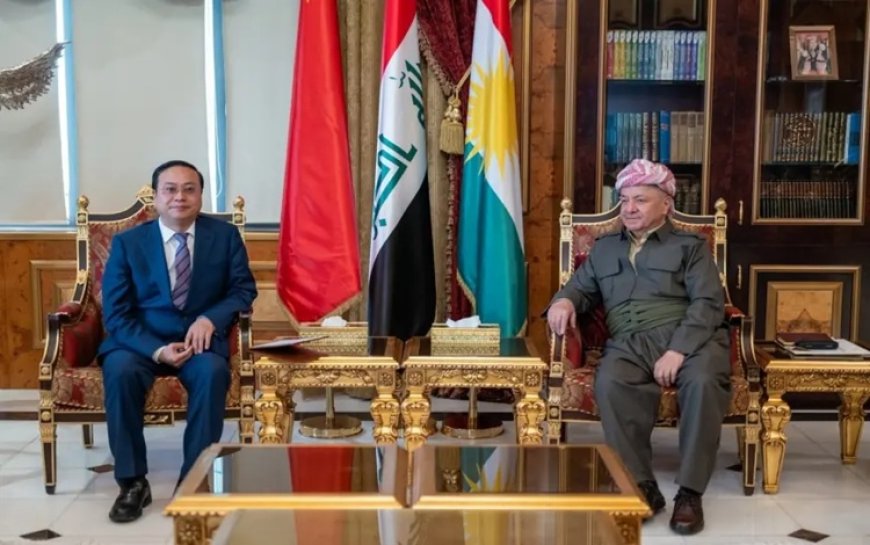 Başkan Barzani, Çin Komünist Partisi’nden bir heyeti kabul etti