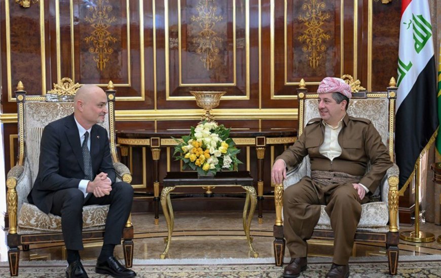 Başbakan Mesrur ​​Barzani, Polonya'nın Erbil'deki yeni Başkonsolosu Zajdel'i kabul etti