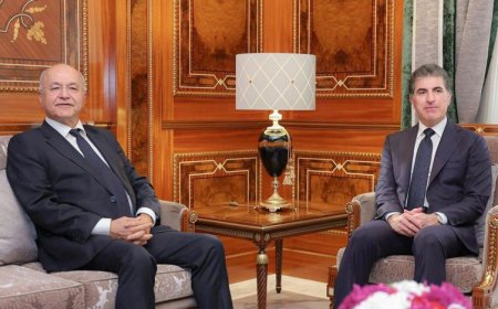Neçirvan Barzani'den Berhem Salih'e tebrik: Kürdistan Bölgesi ve Irak için onur kaynağı