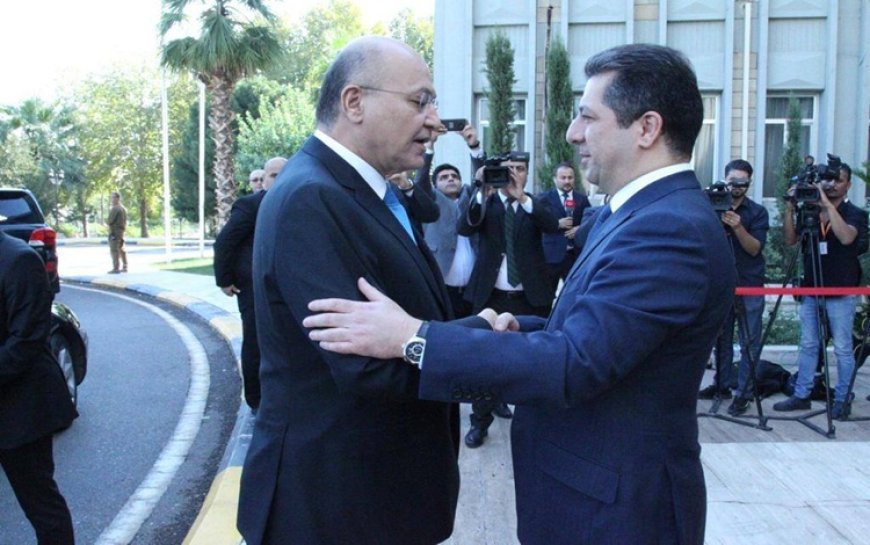Başbakan Mesrur ​​Barzani'den Berhem Salih'e tebrik: Kürt bir şahsiyetinin bu hizmeti alma mutluluk verici
