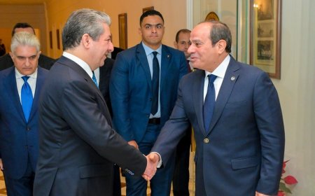 Başbakan Mesrur ​​Barzani, Mısır Cumhurbaşkanı Sisi ile bir araya geldi