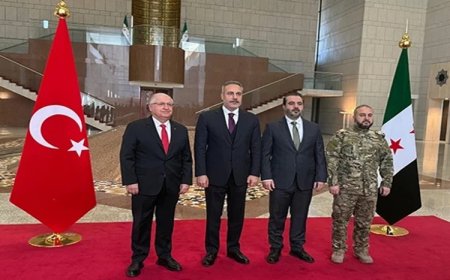 Hakan Fidan, Yaşar Güler ve İbrahim Kalın Şam’da