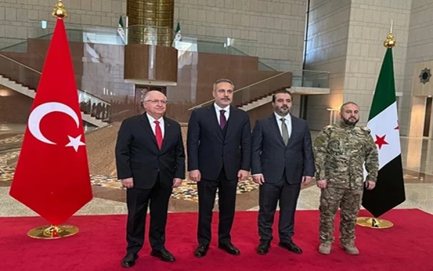 Hakan Fidan, Yaşar Güler ve İbrahim Kalın Şam’da