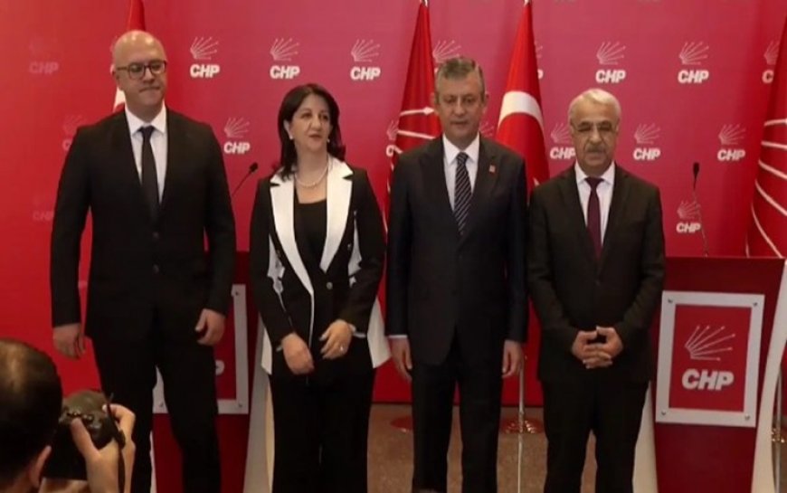 CHP-DEM Parti görüşmesi sonrası Özgür Özel'den Leyla Zana açıklaması