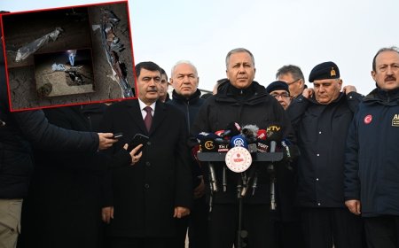 Yerlikaya’dan düşen uçağa ilişkin açıklama