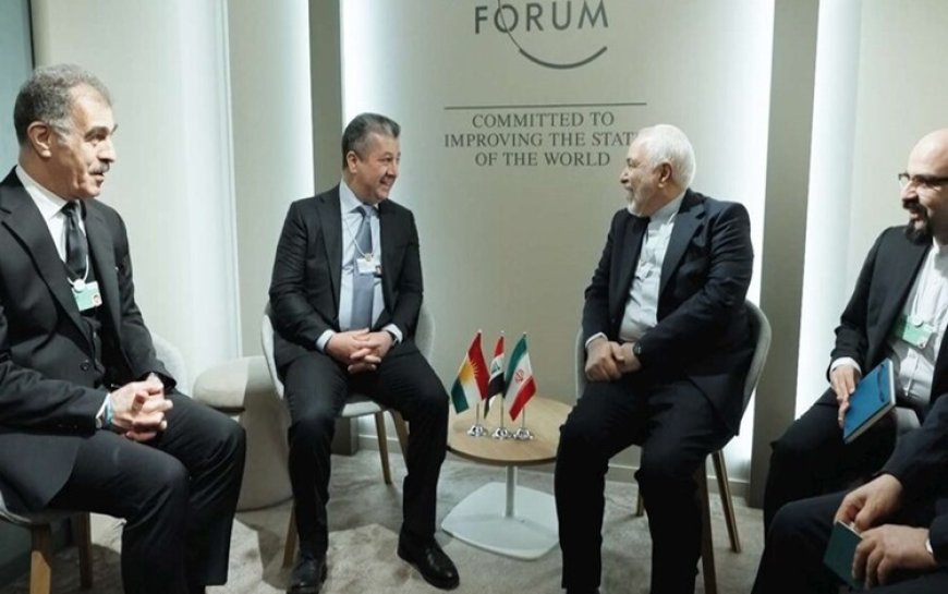 Başbakan Mesrur Barzani, Davos'ta Cevad Zarif ile görüştü