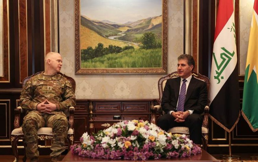 Neçirvan Barzani ve Koalisyon Komutanı, Peşmerge güçlerinin birleştirilmesini görüştü