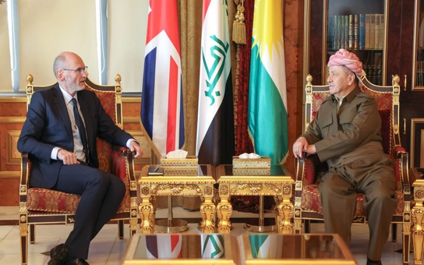 Başkan Barzani, İngiltere'nin Irak Büyükelçisi ile bir araya geldi