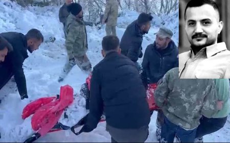 Roboski sınırında kar altında kalan Süleymaniyeli gencin cenazesi bulundu