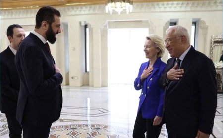 Suriye Cumhurbaşkanı Şara, Avrupa Birliği yetkilileriyle görüştü