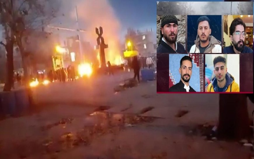 İran’da devam eden protestolarda Çenaran’da beş Kürt İran güçlerince öldürüldü