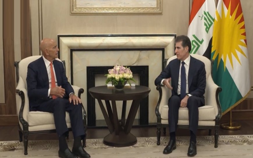 Başkan Neçirvan Barzani ile Tom Barrack bir araya geldi
