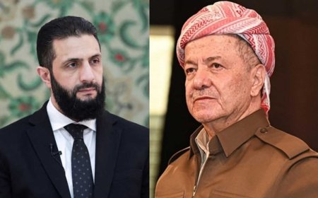 Ahmed Şara'dan Başkan Barzani'ye: ‘Kürtlerin tüm hakları korunacak’