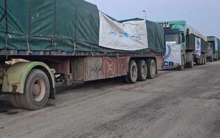 BM’den kuştama altındaki Kobani’ye 24 tırlık yardım konvoyu
