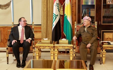 Başkan Barzani, ABD’nin Bağdat Maslahatgüzarı Harris’i kabul etti